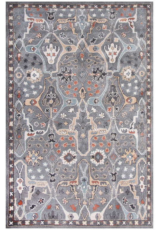 Sapphire SAH445 Gray Hand Tufted Rug - Rizzy