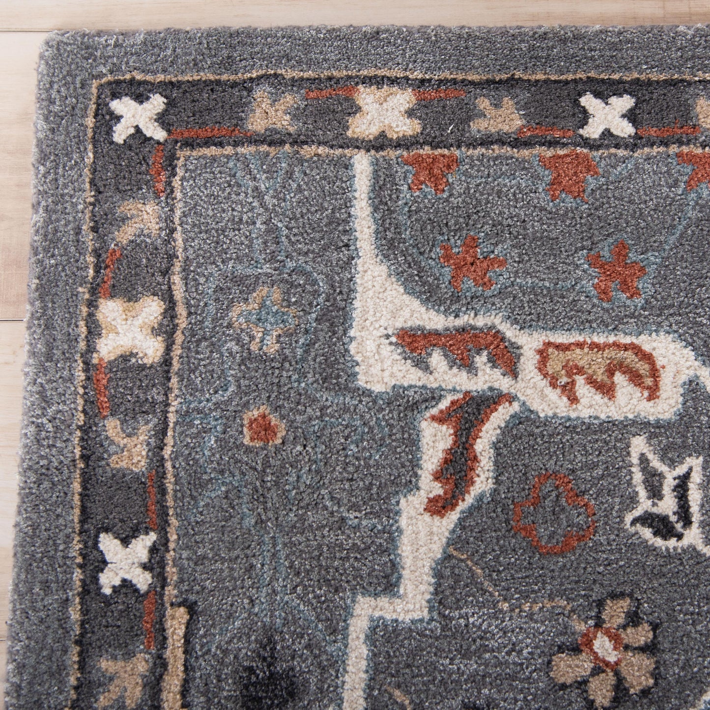 Sapphire SAH445 Gray Hand Tufted Rug - Rizzy