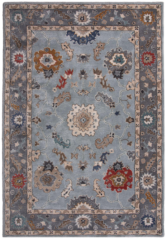 Sapphire SAH664 Blue/Gray Hand Tufted Rug - Rizzy