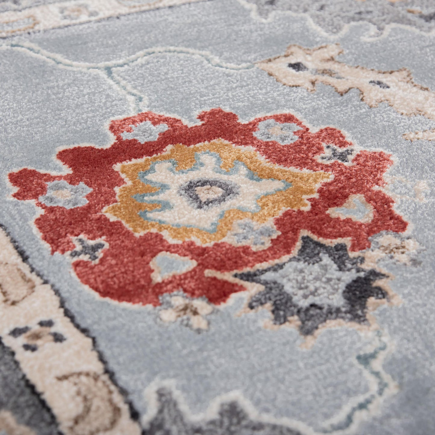 Sapphire SAH664 Blue/Gray Hand Tufted Rug - Rizzy