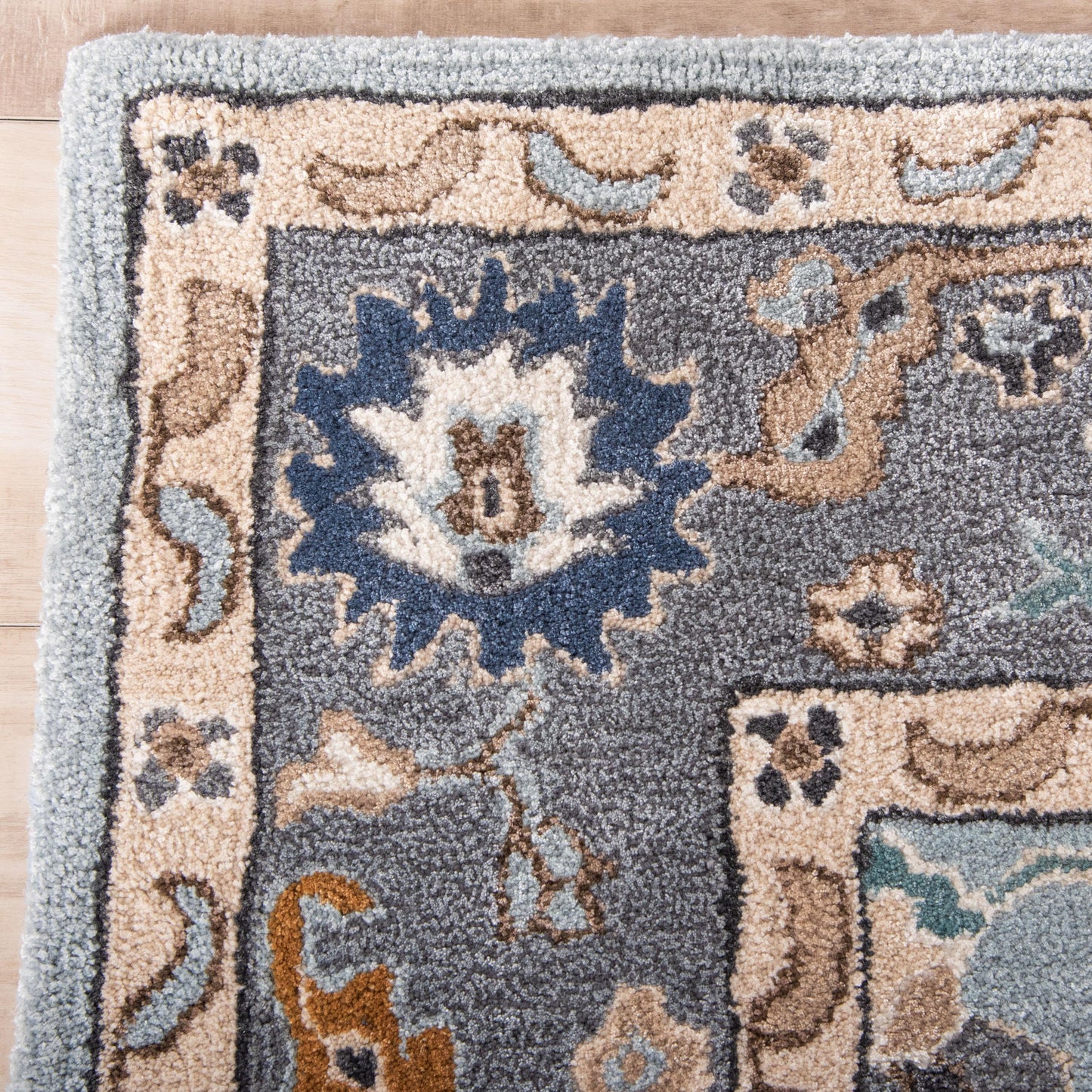 Sapphire SAH664 Blue/Gray Hand Tufted Rug - Rizzy