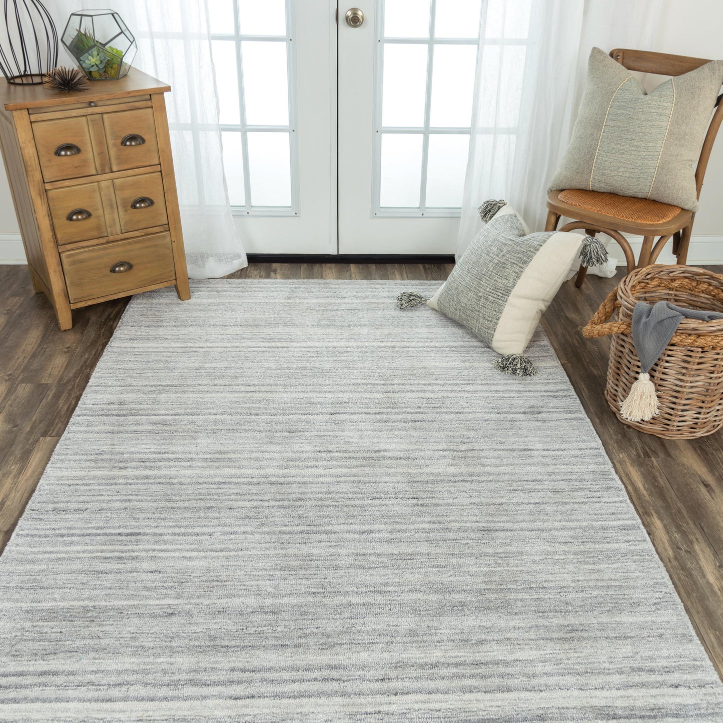 Seasand SEA101 Lt. Gray Hand Tufted Rug - Rizzy