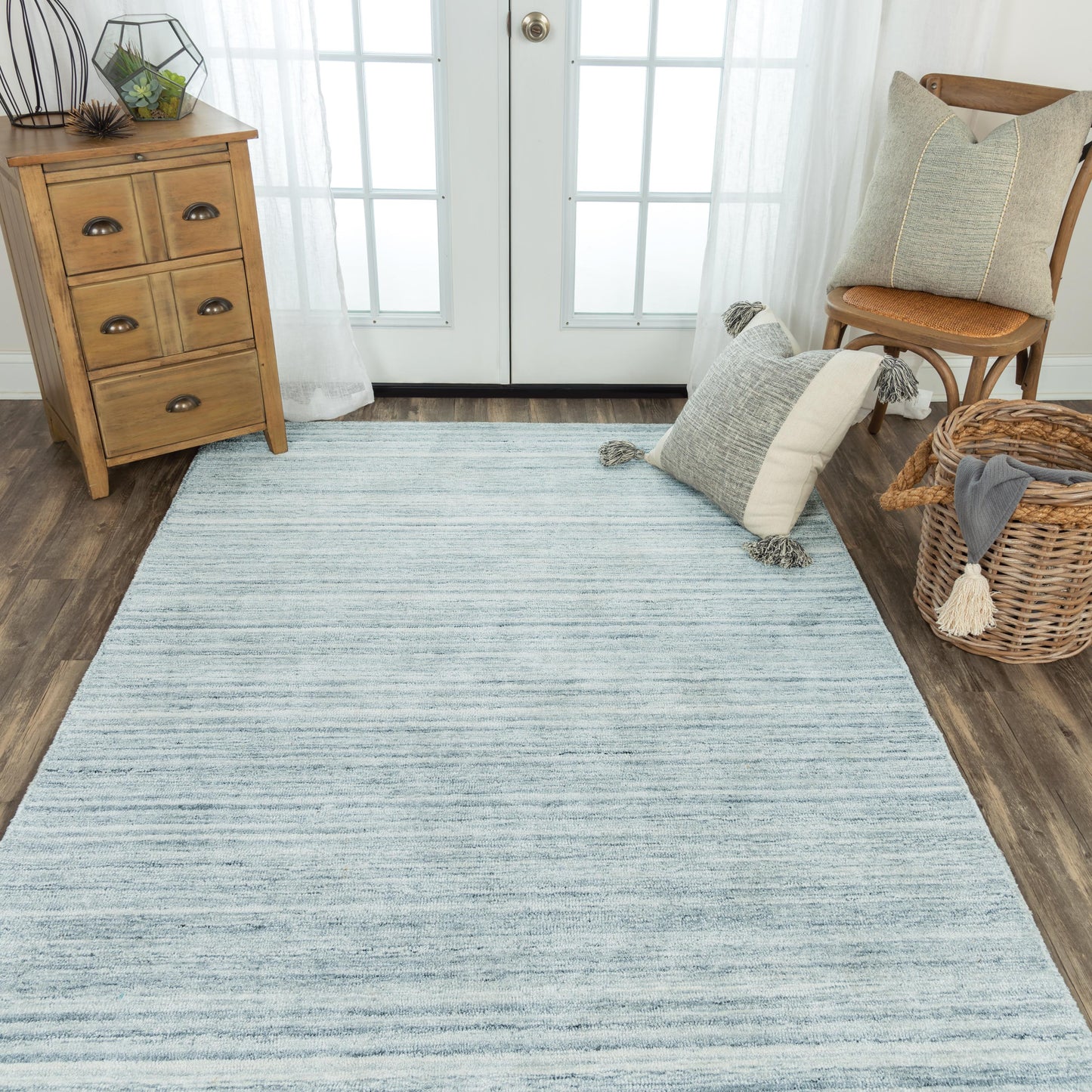 Seasand SEA105 Teal Hand Tufted Rug - Rizzy