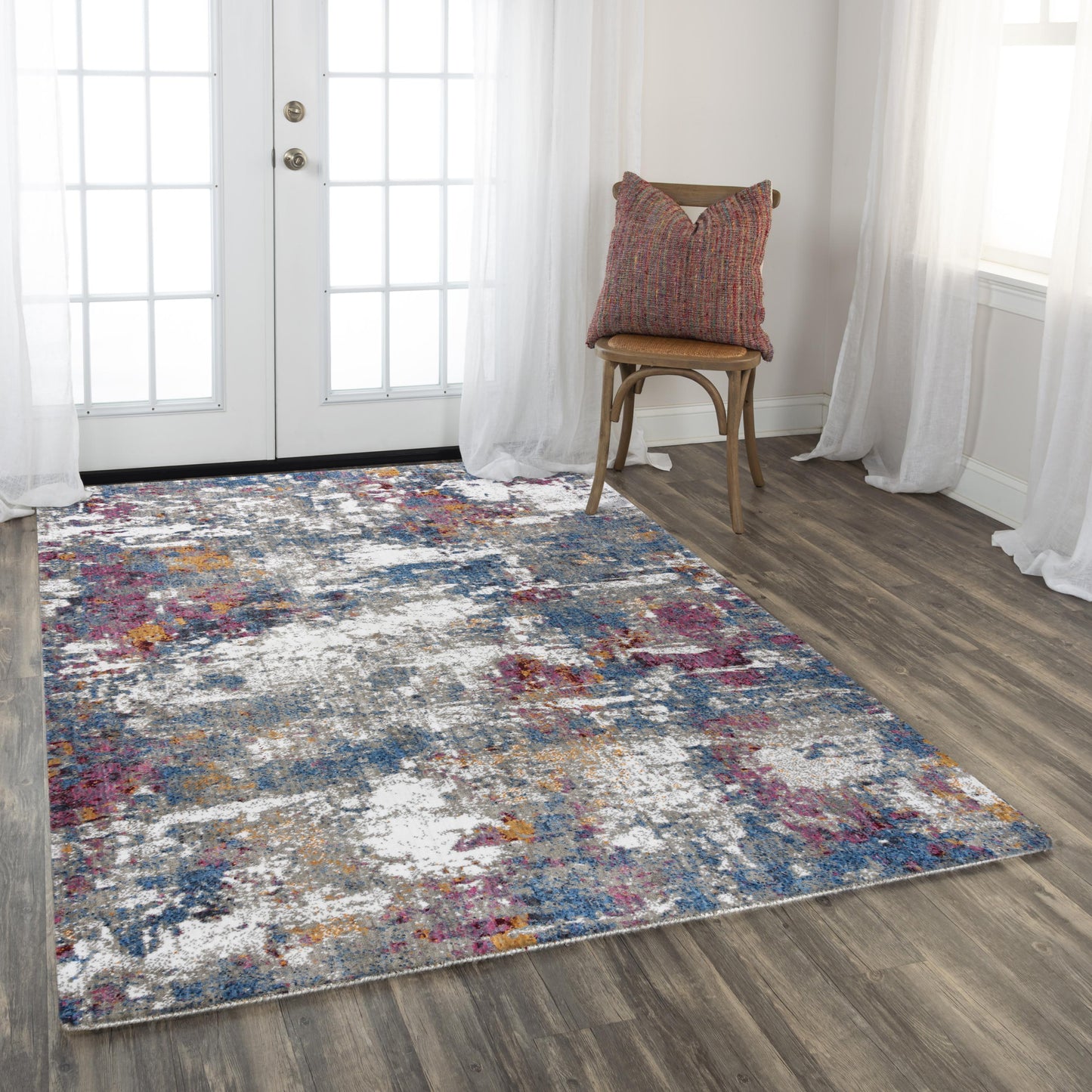 Signature SGN698 Gray/Blue Hybrid Rug - Rizzy