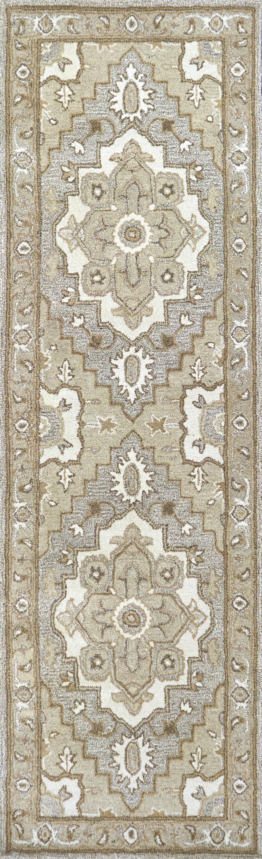 Suffolk SK323A Gray/Natural Hand Tufted Rug - Rizzy