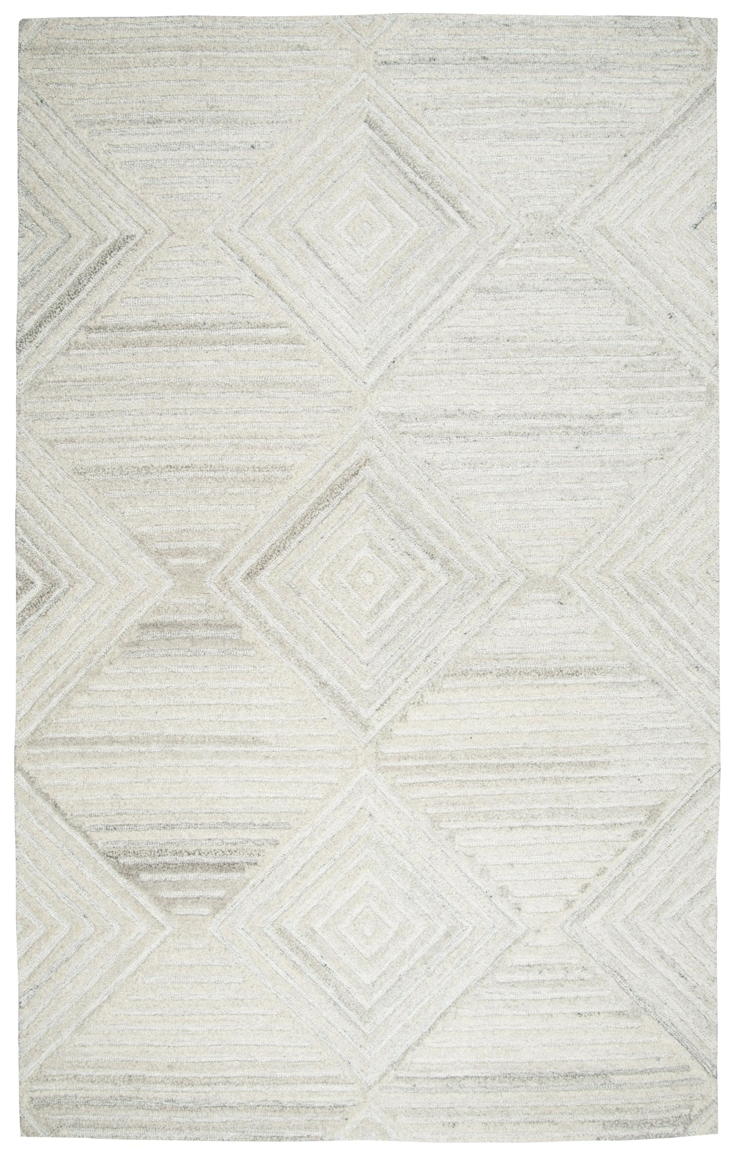 Suffolk SK333A Ivory/Natural Hand Tufted Rug - Rizzy