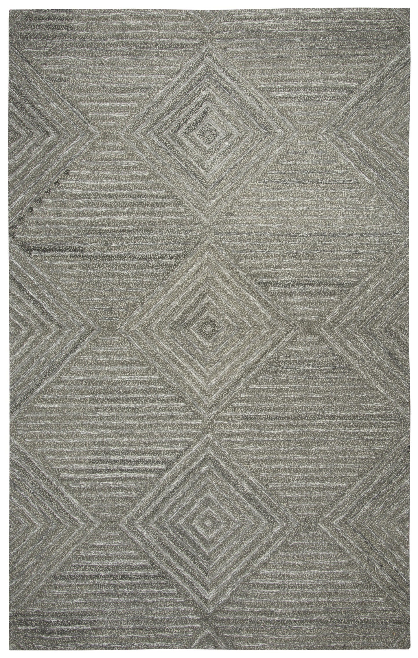 Suffolk SK334A Gray/Natural Hand Tufted Rug - Rizzy