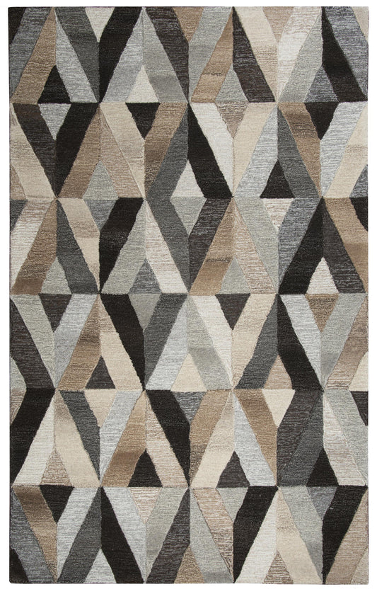 Suffolk SK337A Gray/Natural Hand Tufted Rug - Rizzy