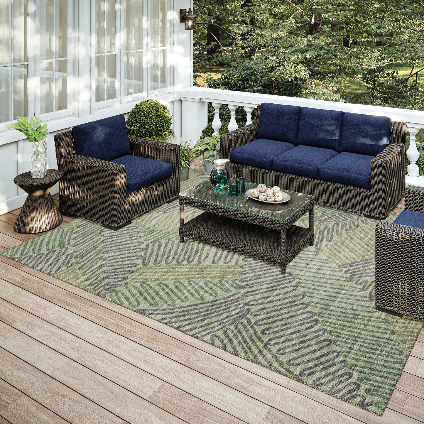 Indoor/Outdoor Sedona SN11 Moss Washable