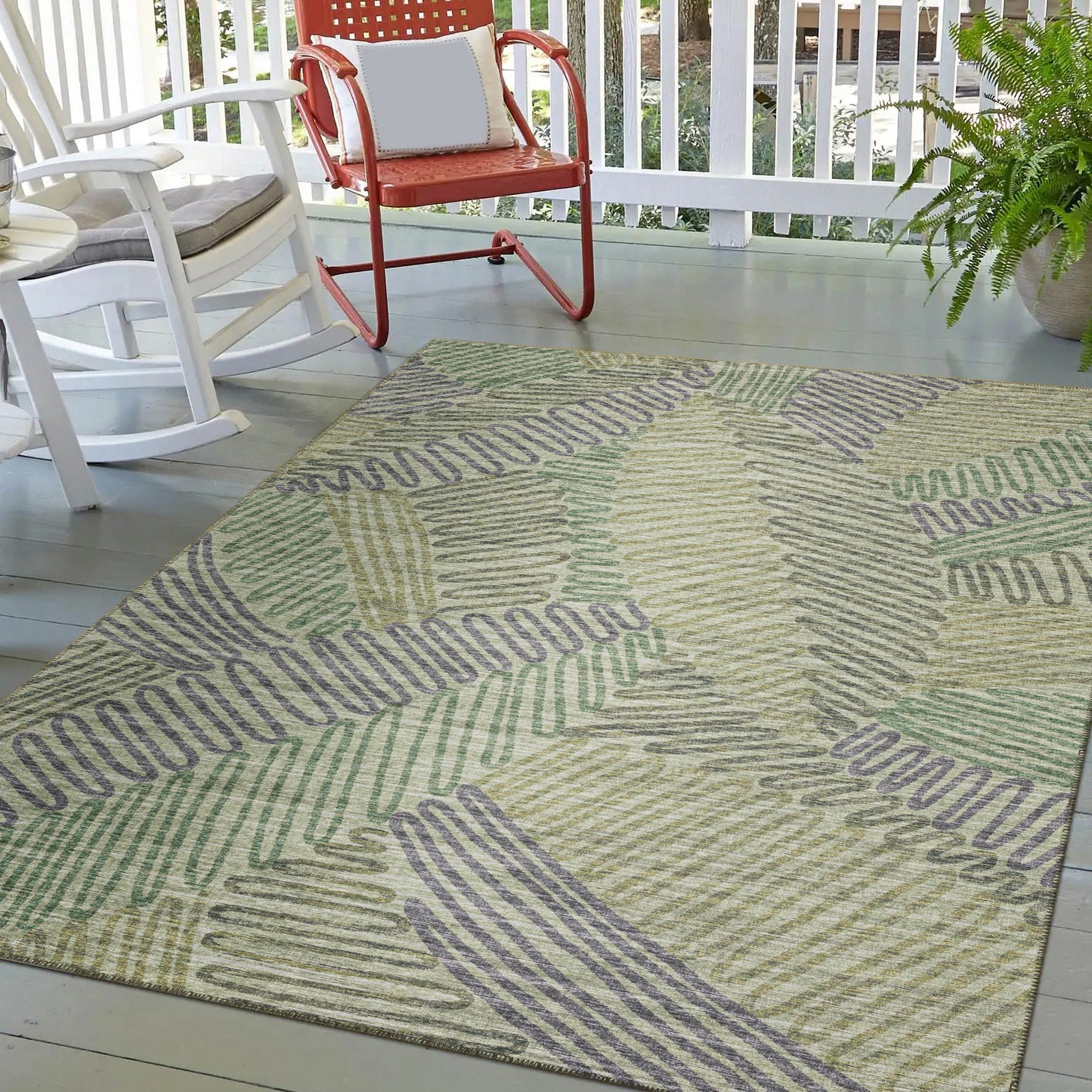 Indoor/Outdoor Sedona SN11 Moss Washable