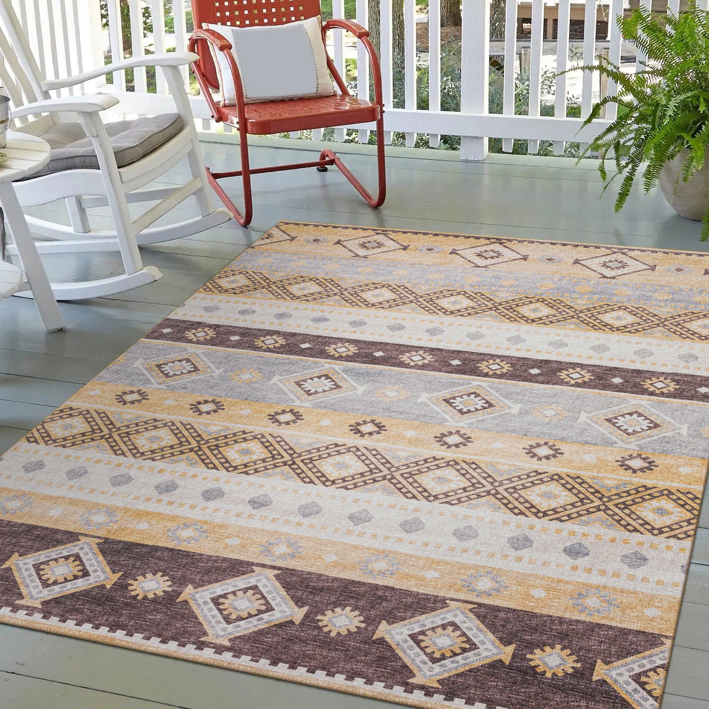 Indoor/Outdoor Sedona SN12 Goldenrod Washable