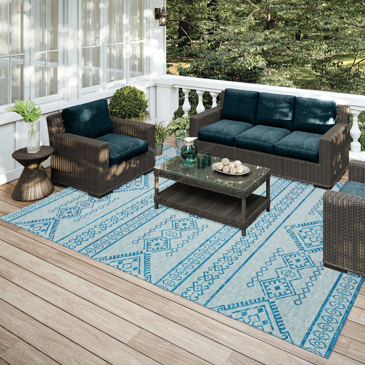 Indoor/Outdoor Sedona SN14 Sky Washable