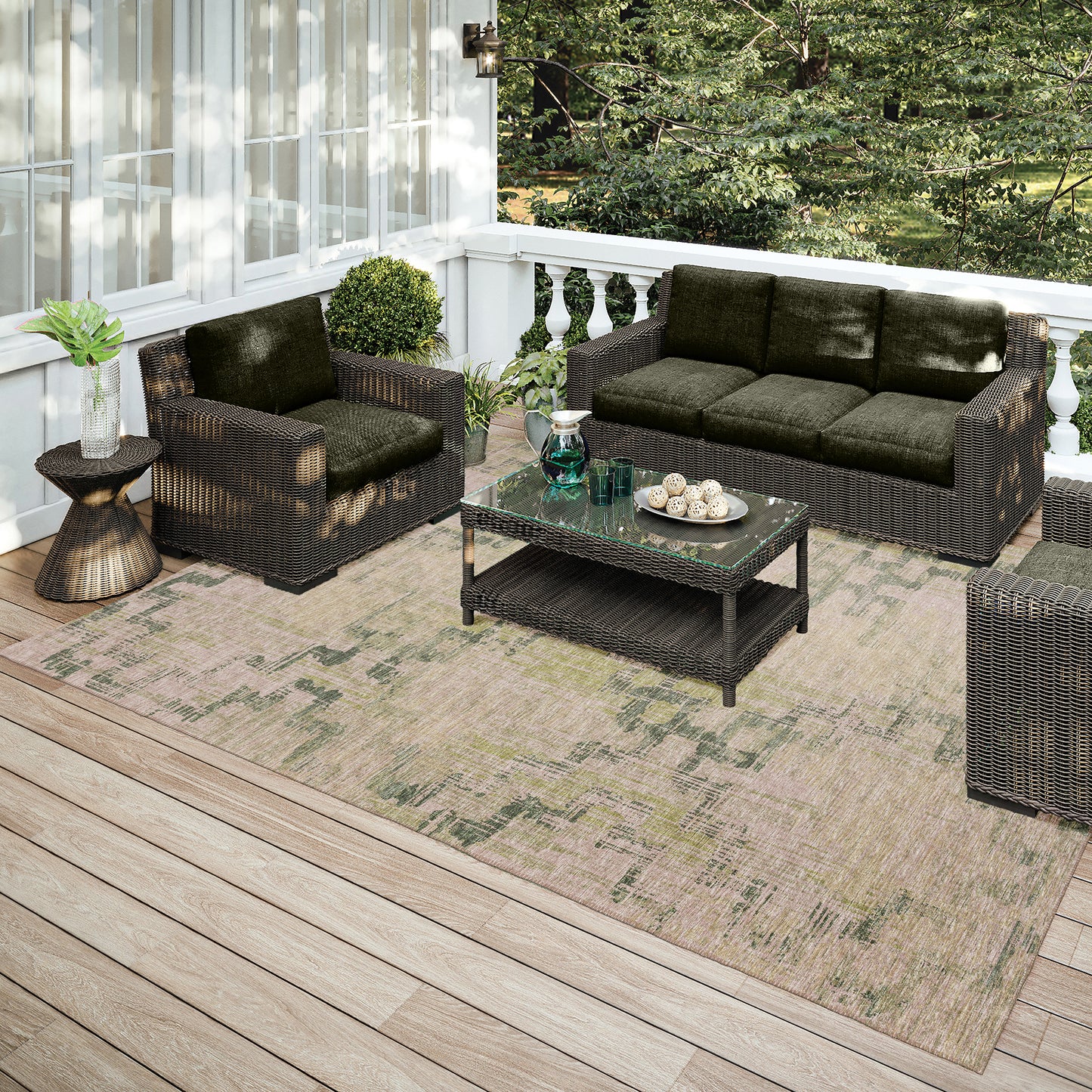 Indoor/Outdoor Sedona SN15 Moss Washable