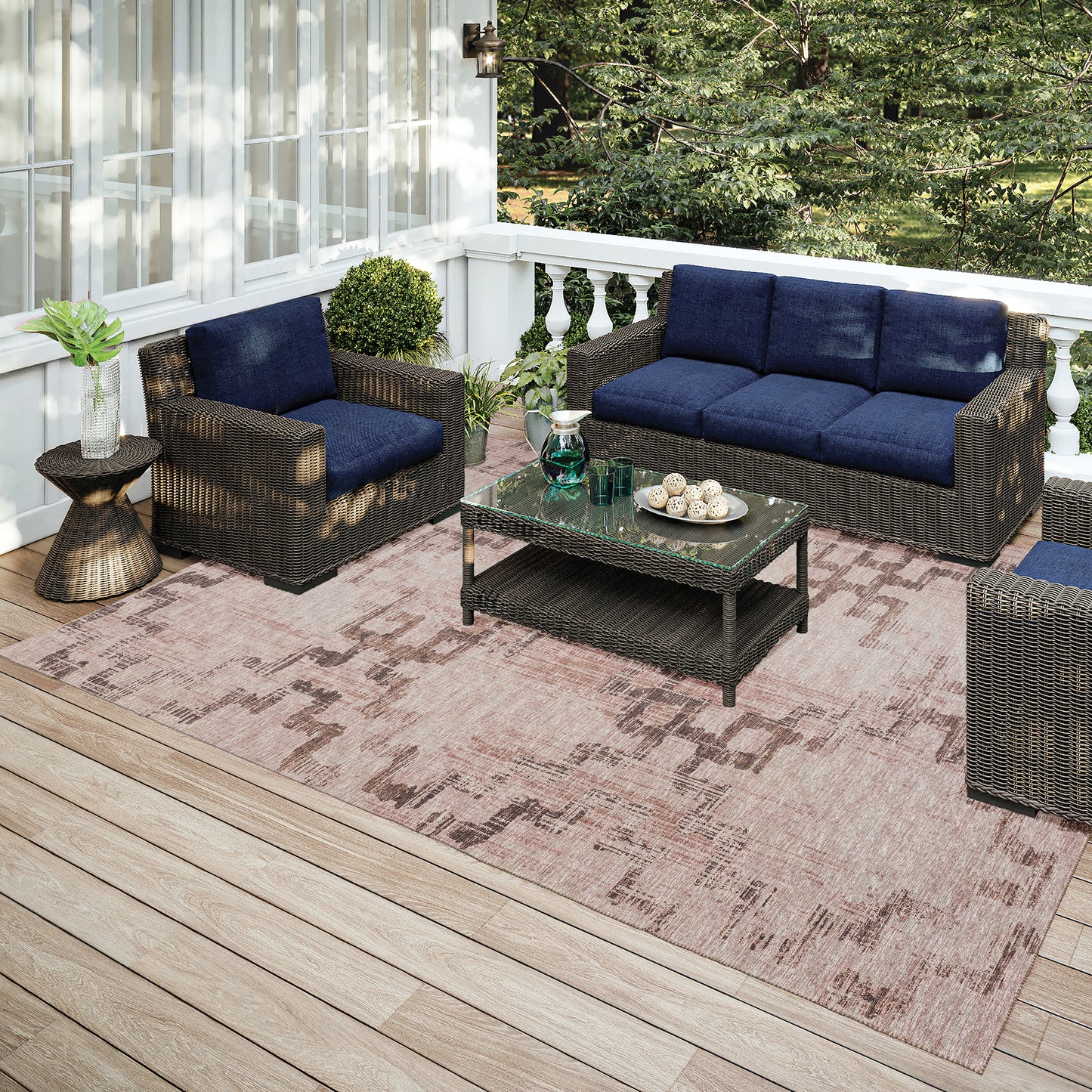 Indoor/Outdoor Sedona SN15 Walnut Washable