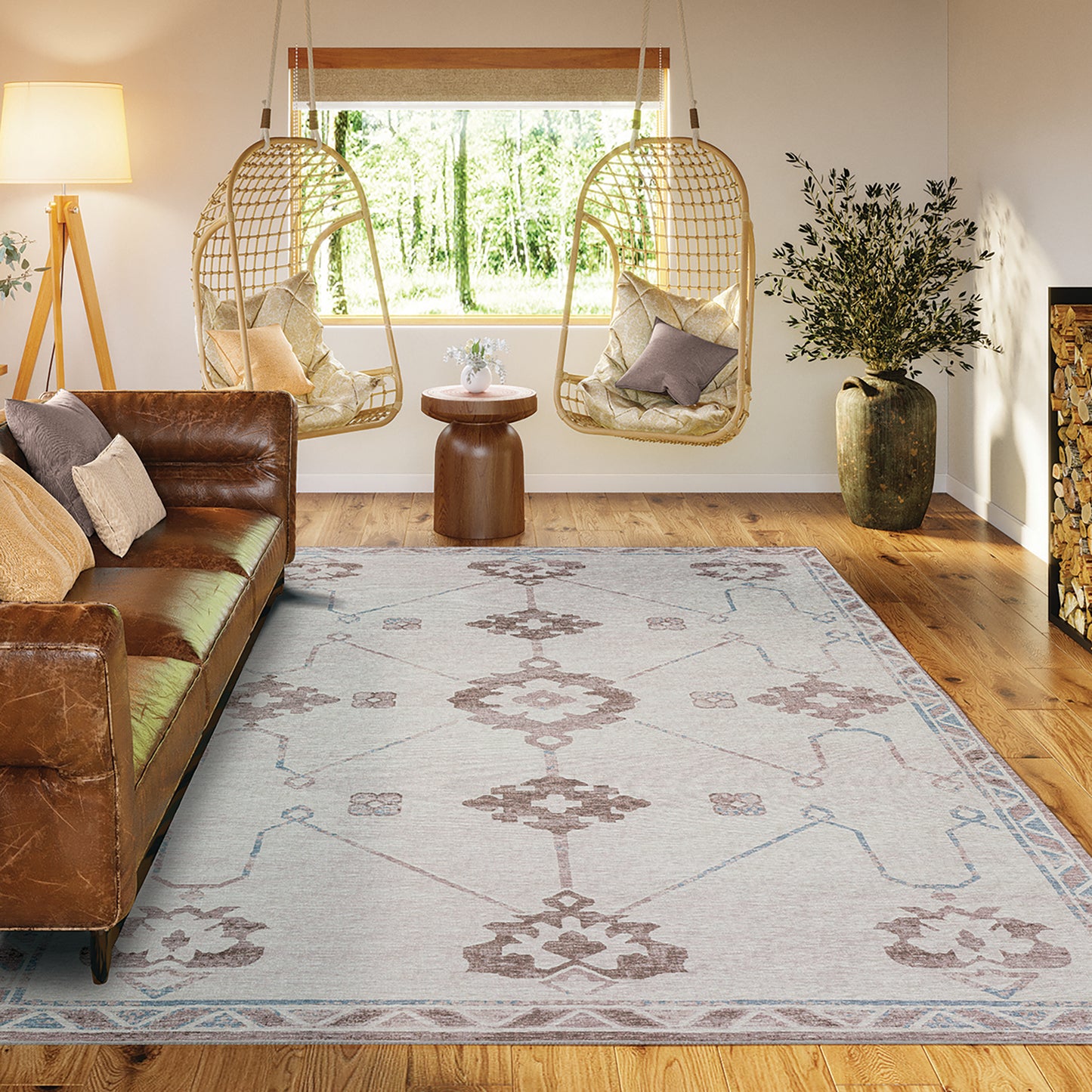 Indoor/Outdoor Sedona SN16 Parchment Washable