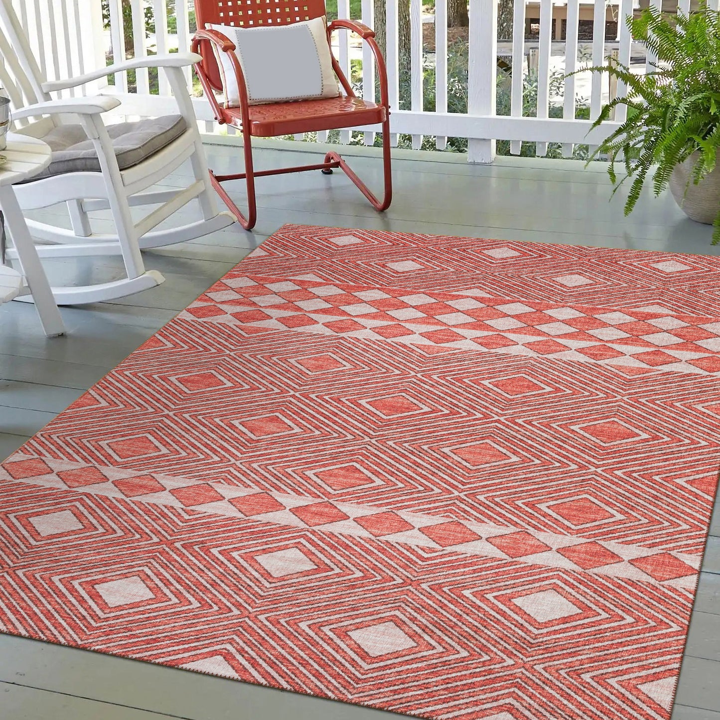 Indoor/Outdoor Sedona SN1 Paprika Washable