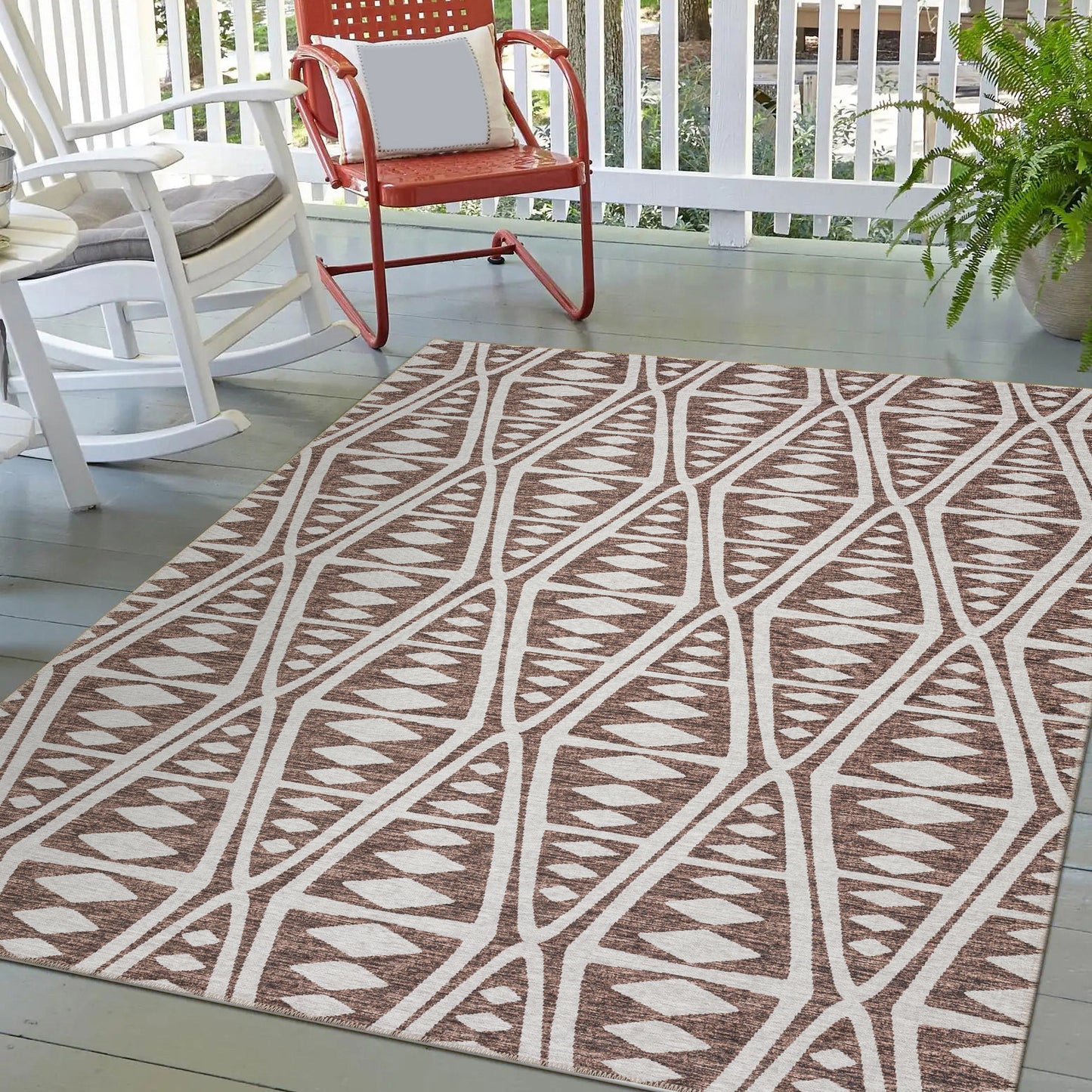 Indoor/Outdoor Sedona SN6 Coffee Washable