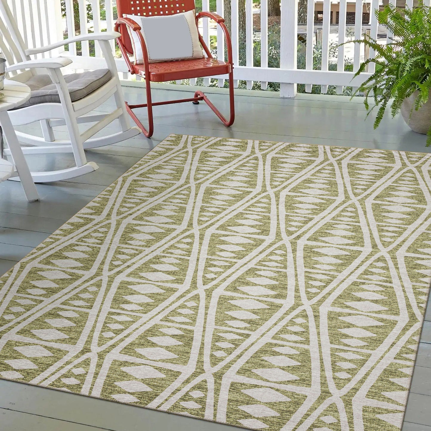 Indoor/Outdoor Sedona SN6 Moss Washable