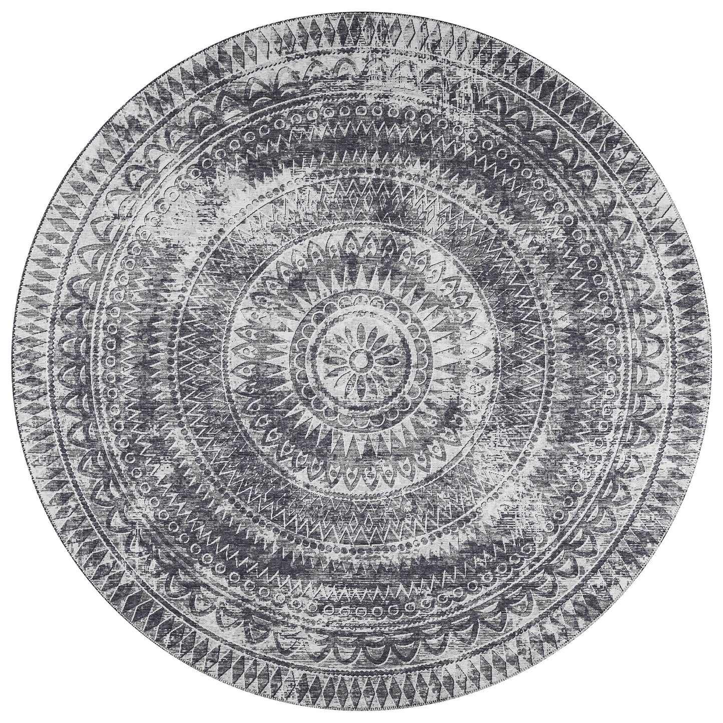 Indoor/Outdoor Sedona SN7 Pewter Washable