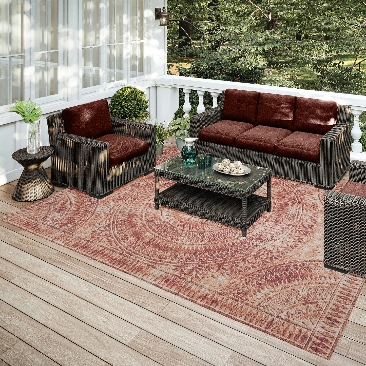 Indoor/Outdoor Sedona SN7 Spice Washable