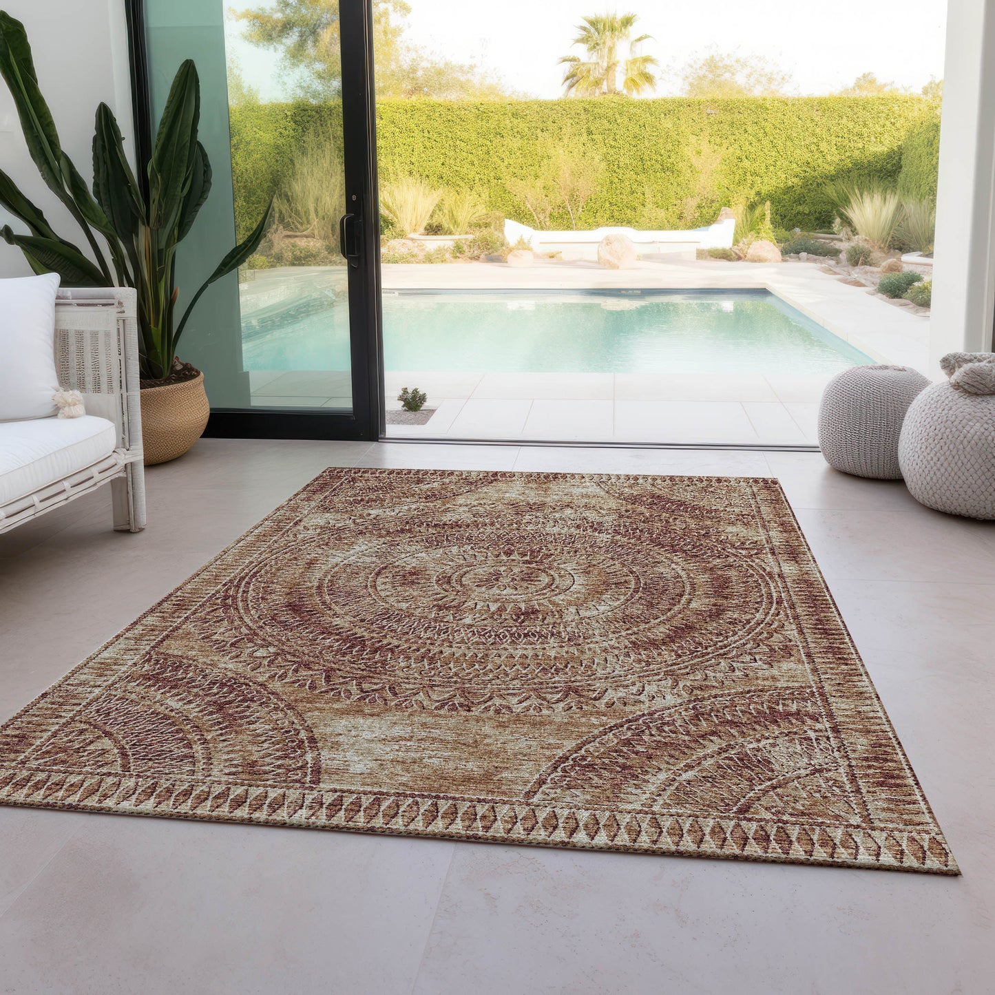 Indoor/Outdoor Sedona SN7 Spice Washable