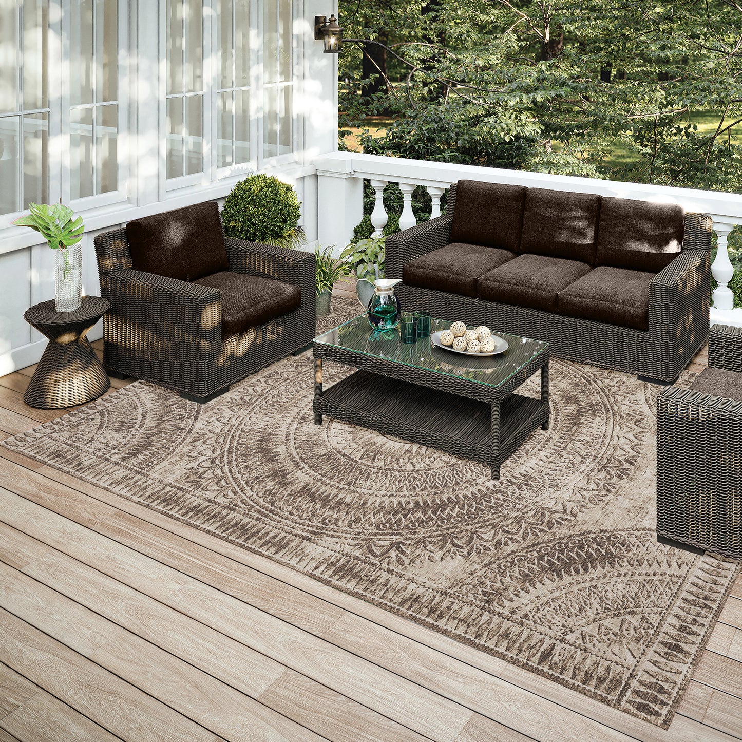 Indoor/Outdoor Sedona SN7 Taupe Washable