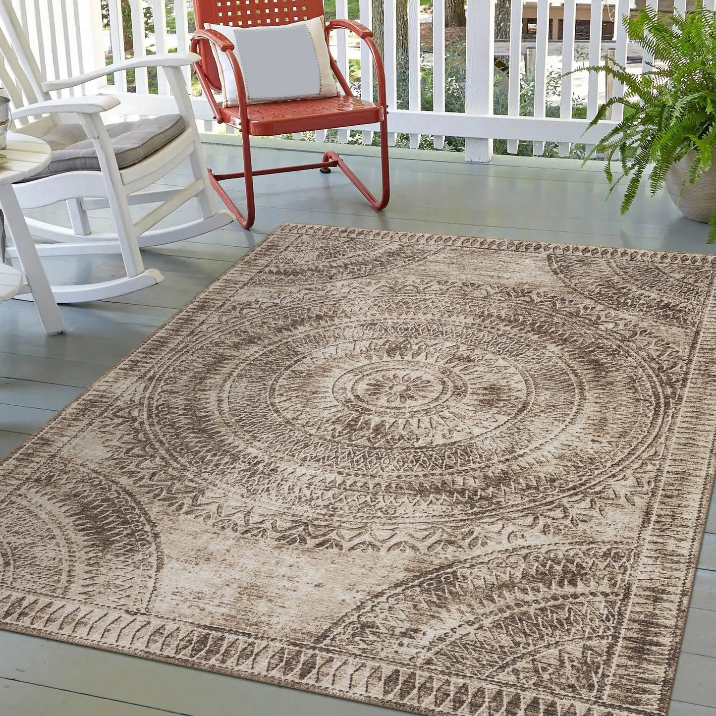 Indoor/Outdoor Sedona SN7 Taupe Washable