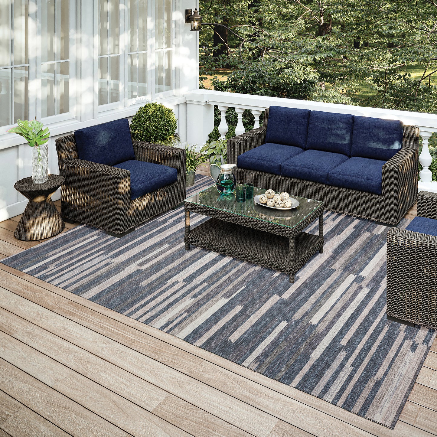 Indoor/Outdoor Sedona SN8 Slate Washable