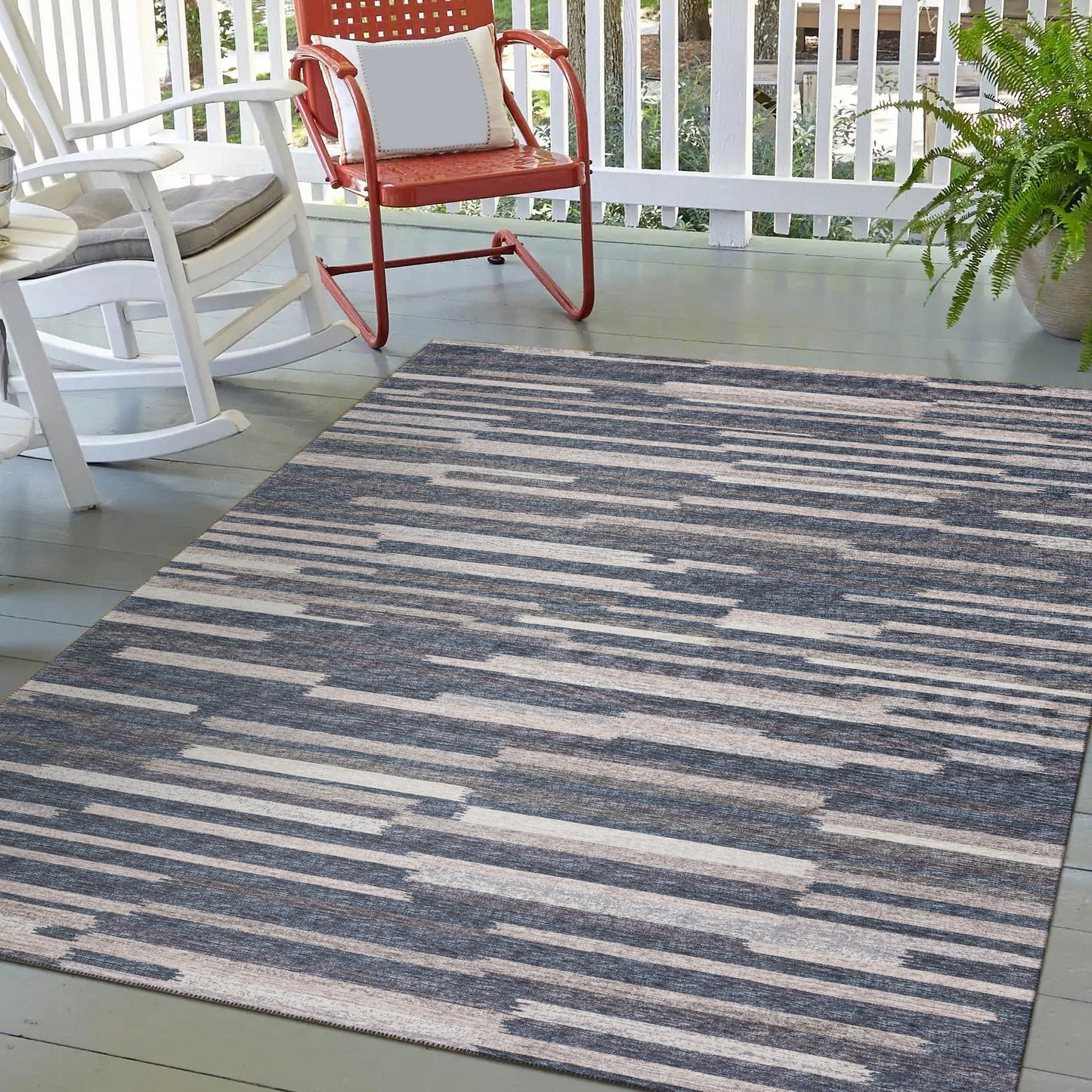 Indoor/Outdoor Sedona SN8 Slate Washable