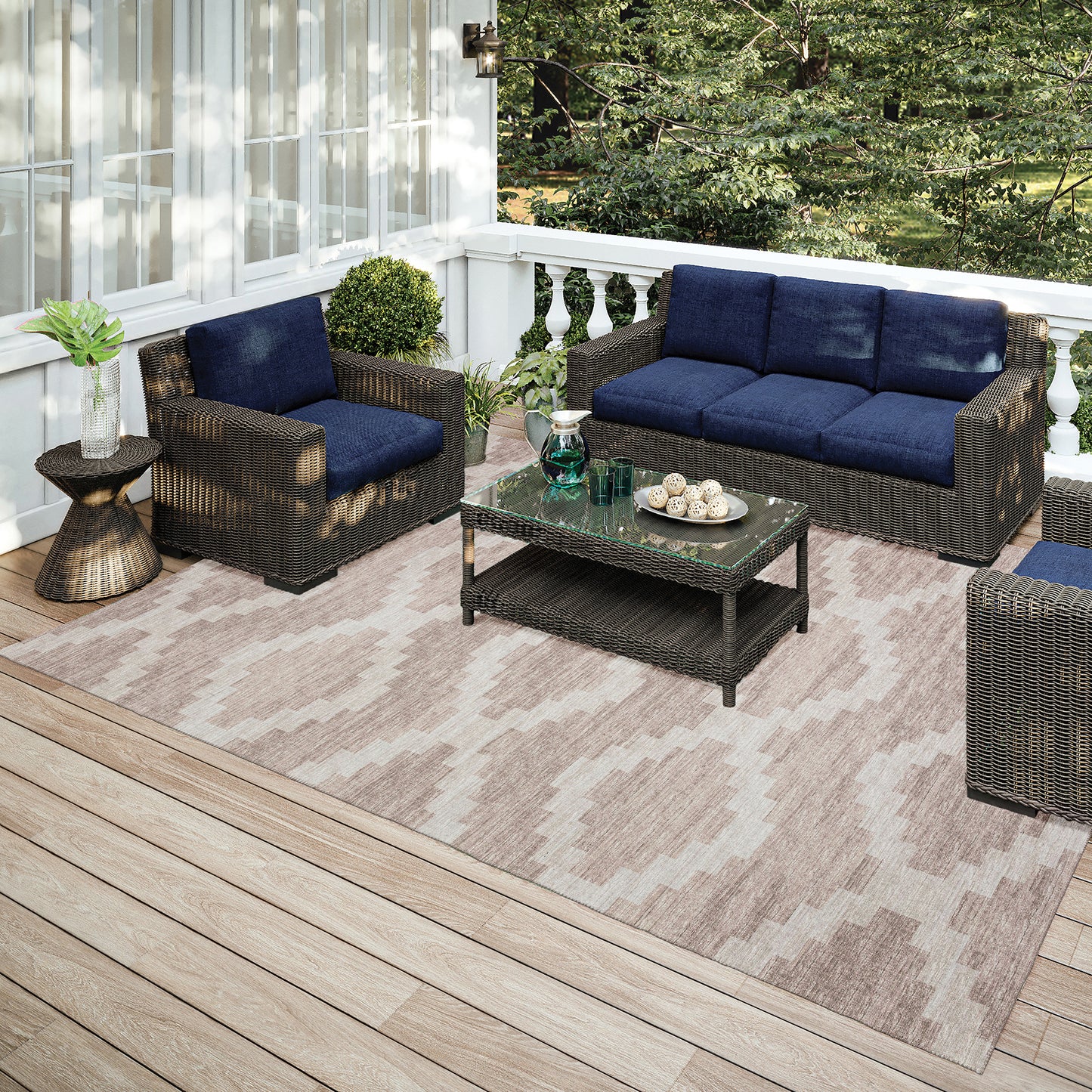 Indoor/Outdoor Sedona SN9 Taupe Washable