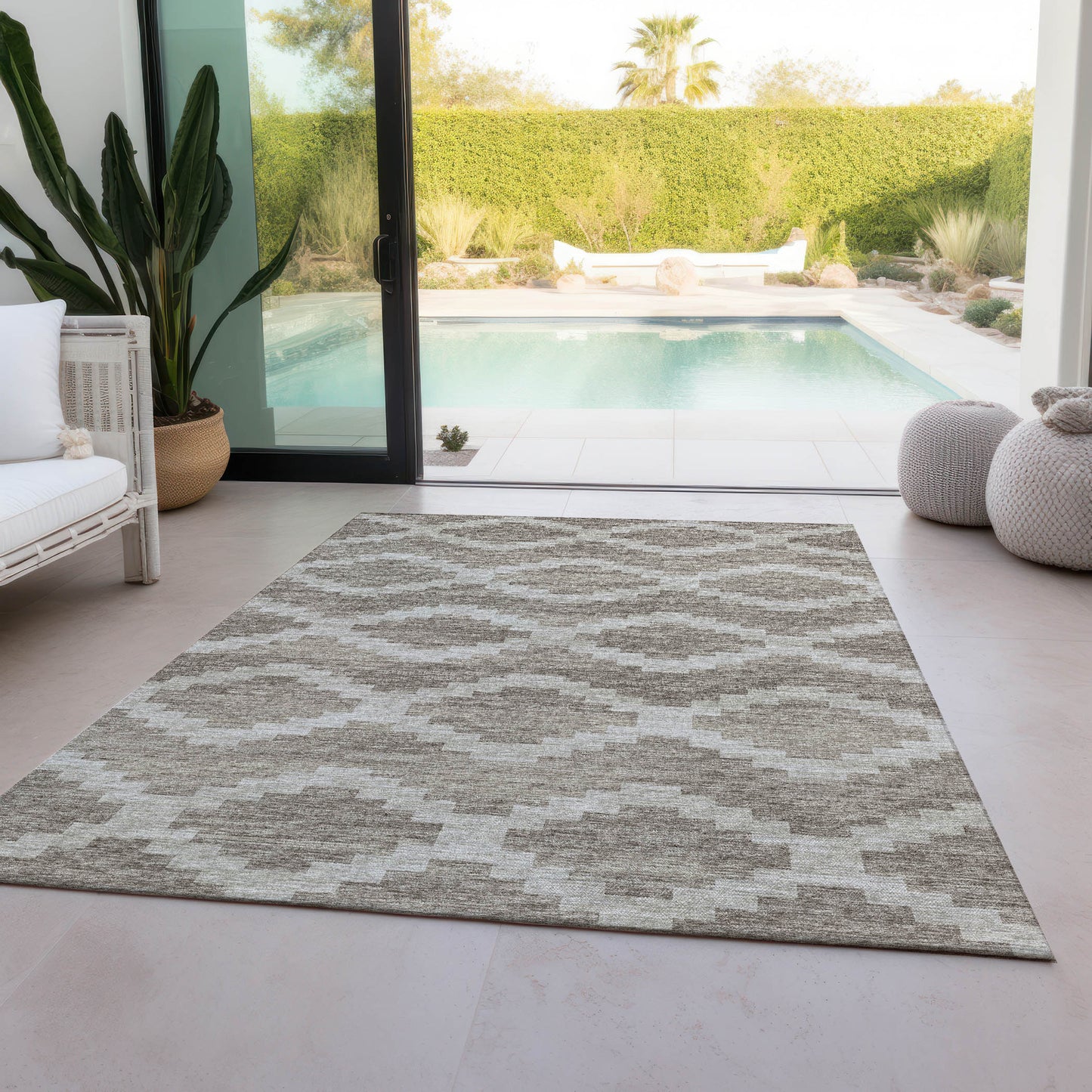 Indoor/Outdoor Sedona SN9 Taupe Washable