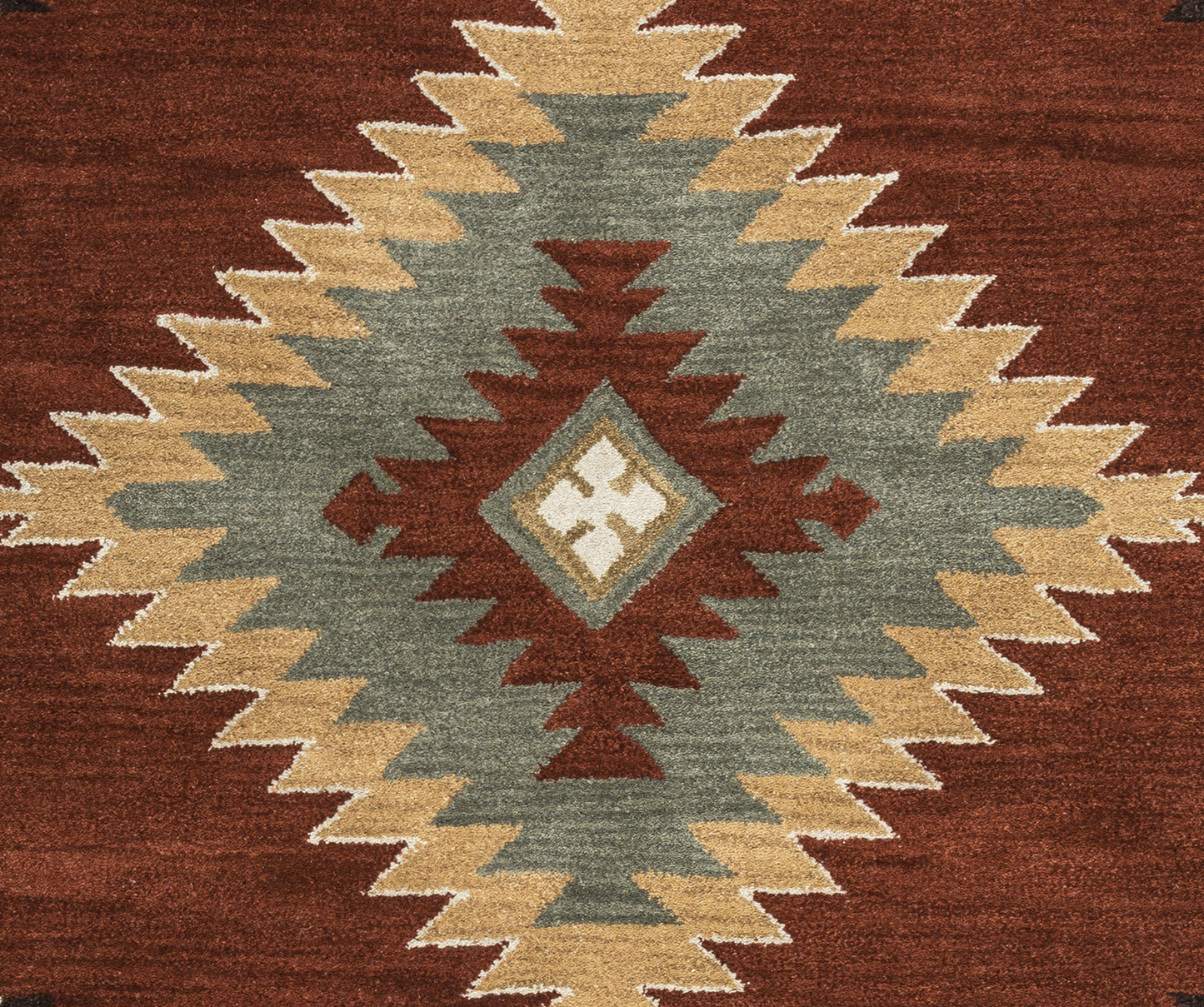 Southwest SU1822 Navajo Red Hand Tufted Rug - Rizzy