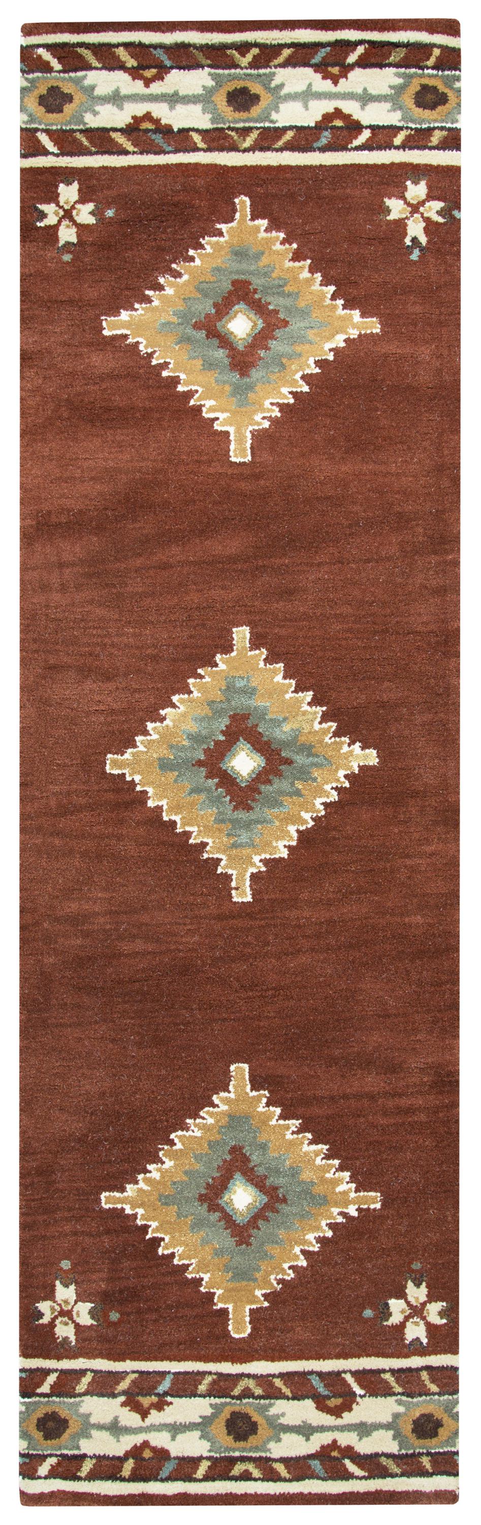 Southwest SU1822 Navajo Red Hand Tufted Rug - Rizzy