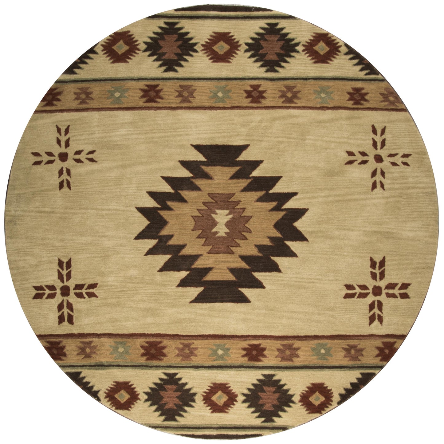 Southwest SU2007 Beige Hand Tufted Rug - Rizzy