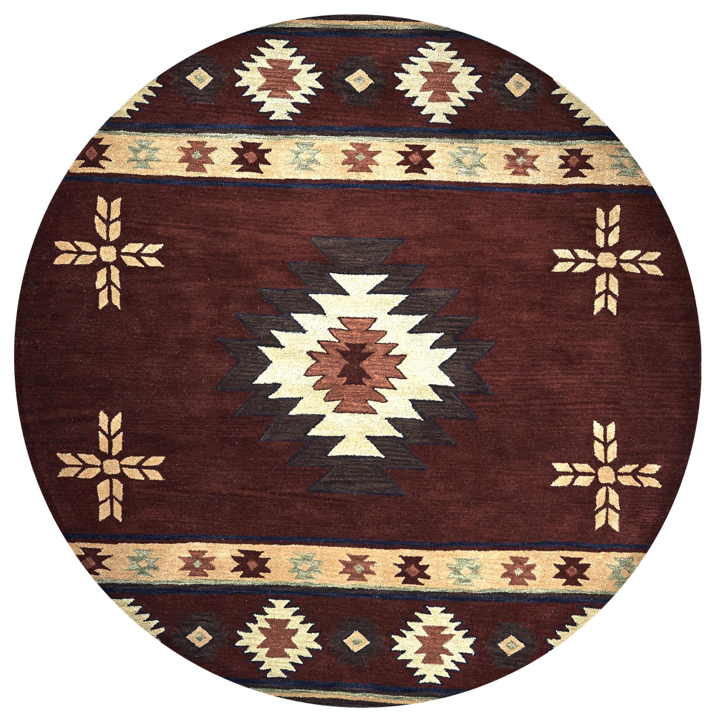 Southwest SU2009 Red Hand Tufted Rug - Rizzy