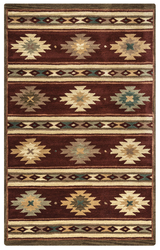 Southwest SU2012 Red Hand Tufted Rug - Rizzy