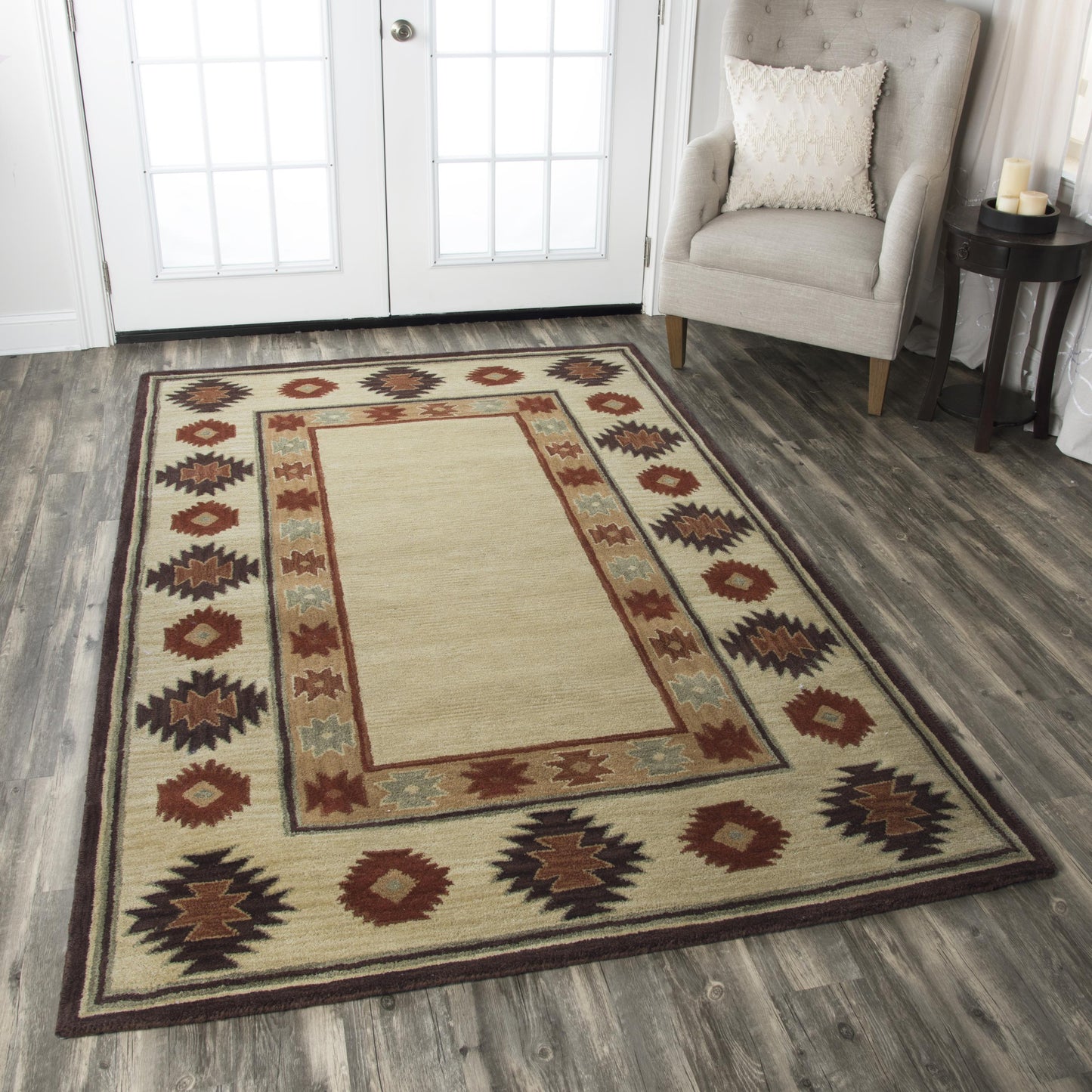 Southwest SU2015 Beige Hand Tufted Rug - Rizzy