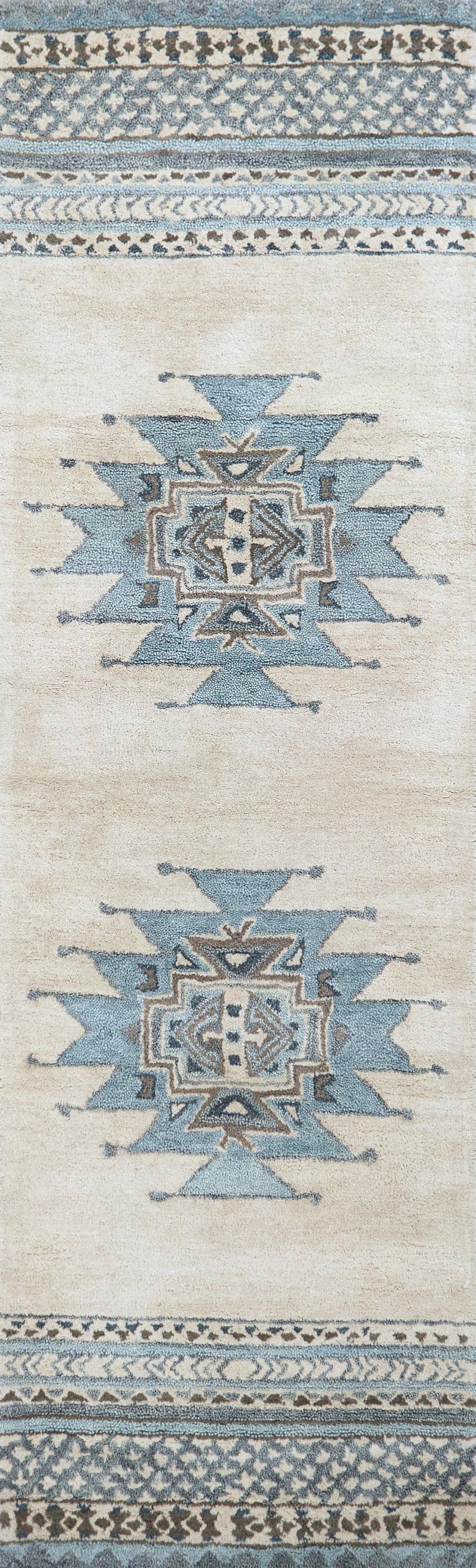 Southwest SU567A Blue Hand Tufted Rug - Rizzy