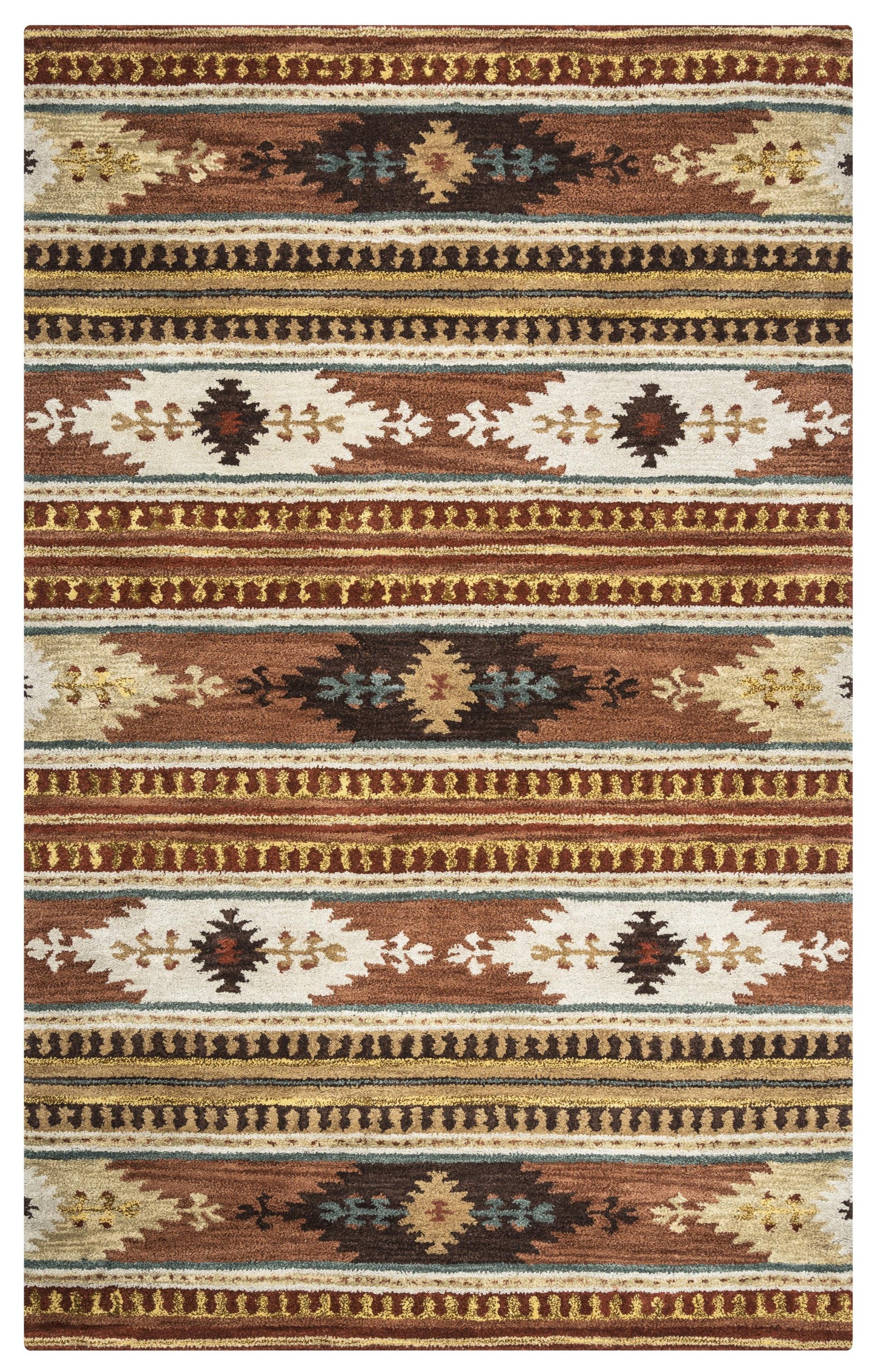 Southwest SU8156 Rust Hand Tufted Rug - Rizzy