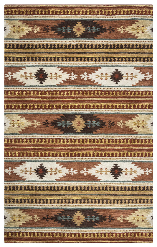 Southwest SU8156 Rust Hand Tufted Rug - Rizzy