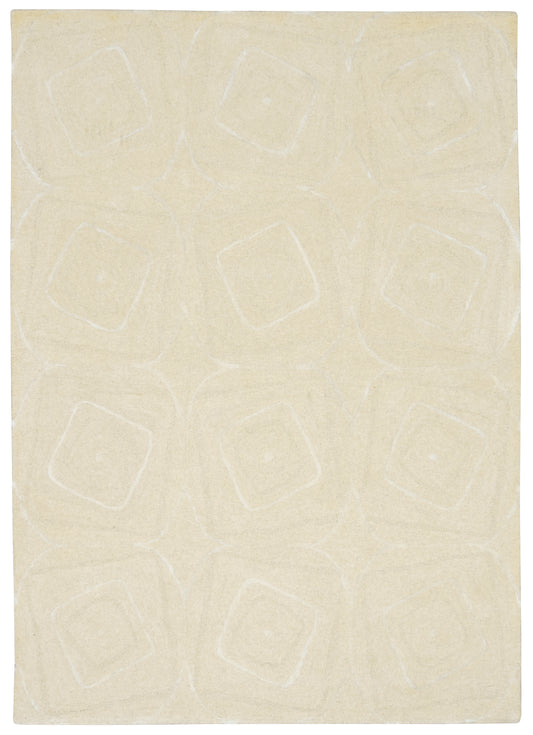 Serenity 1261 Ivory Geo Hand Tufted Area Rug - Kas