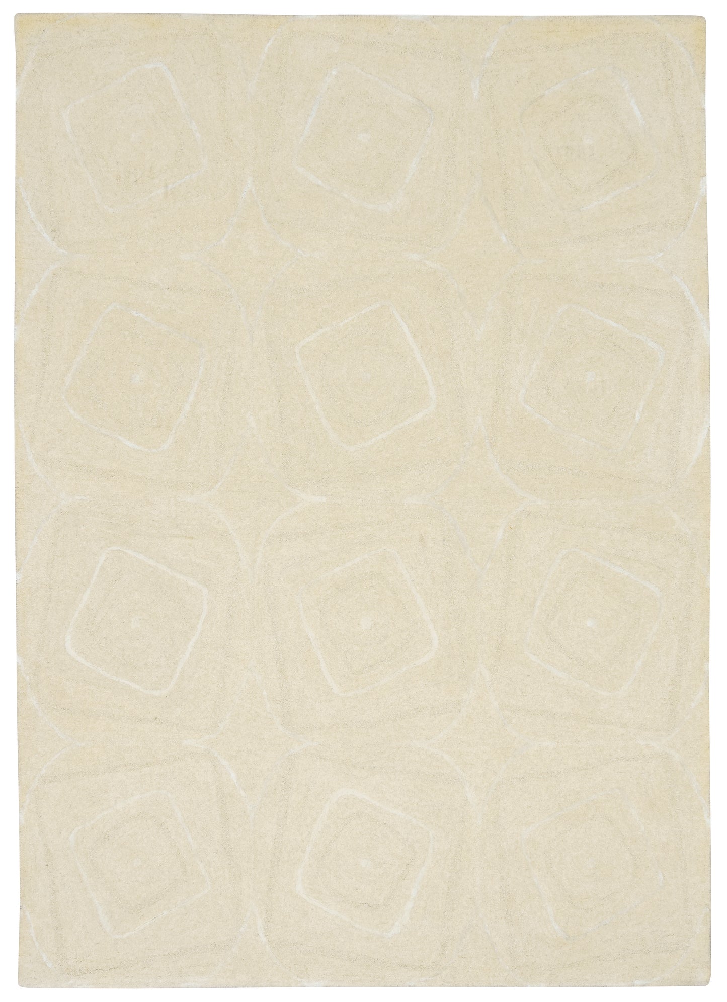 Serenity 1261 Ivory Geo Hand Tufted Area Rug - Kas