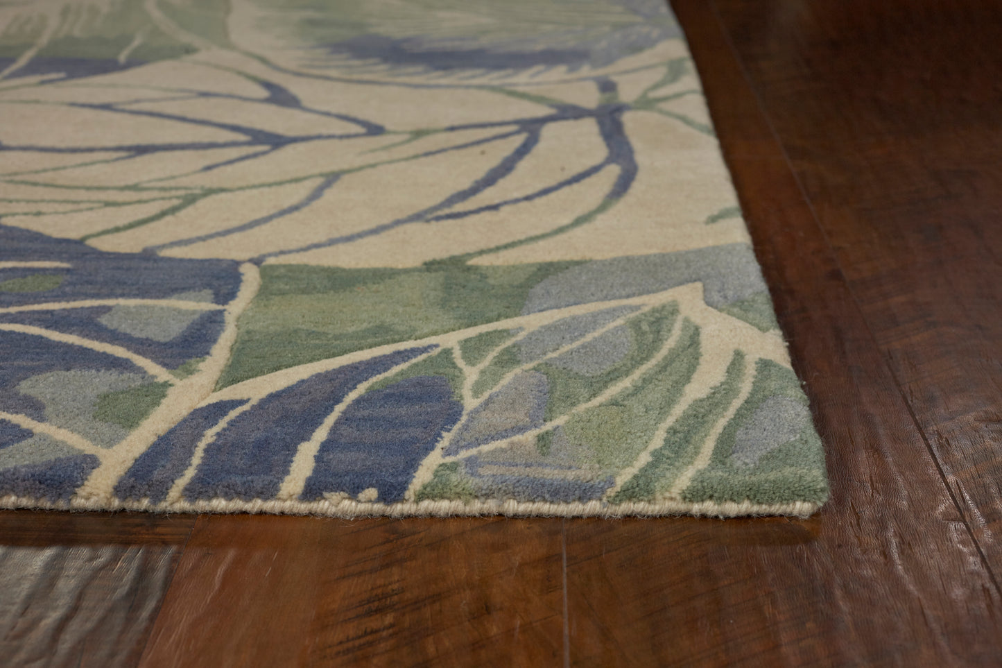 Sparta 3105 Blue/Green Silhoutte Hand Tufted Area Rug - Kas