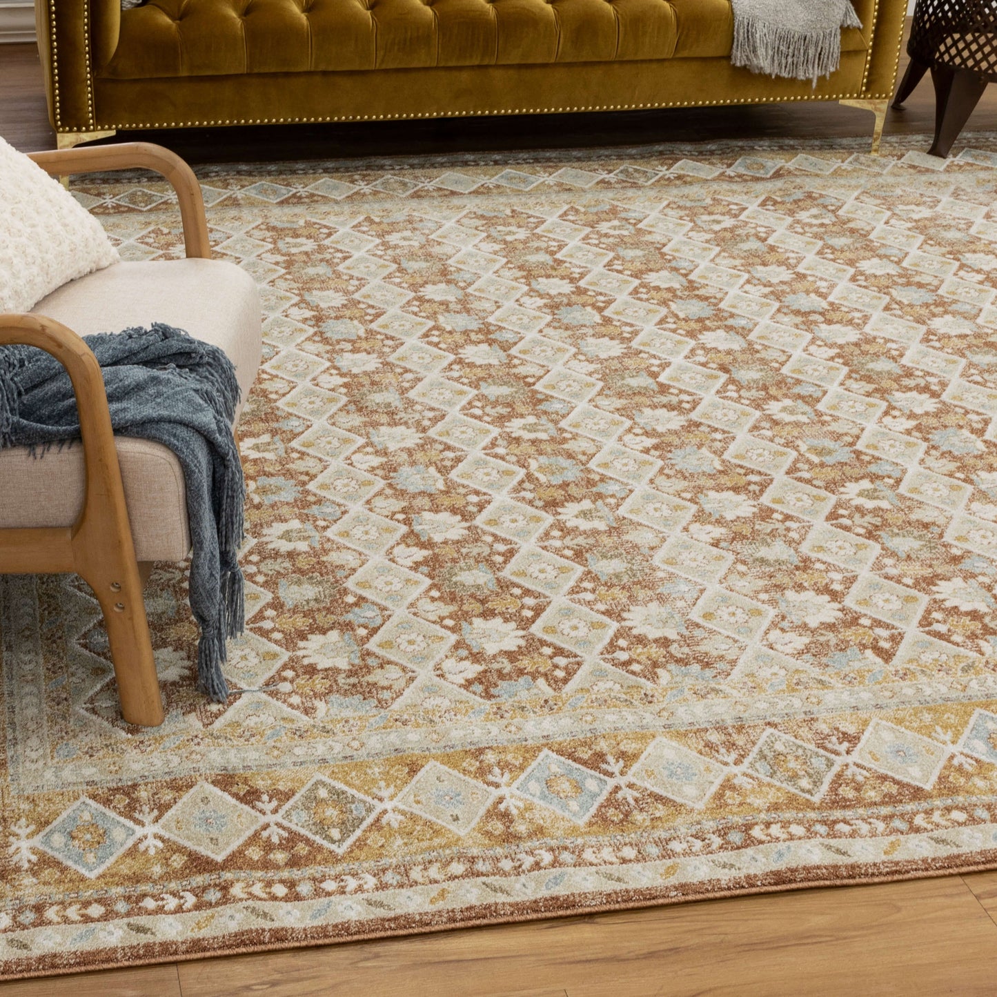 Karastan Rugs Staveley Terracotta Area Rug