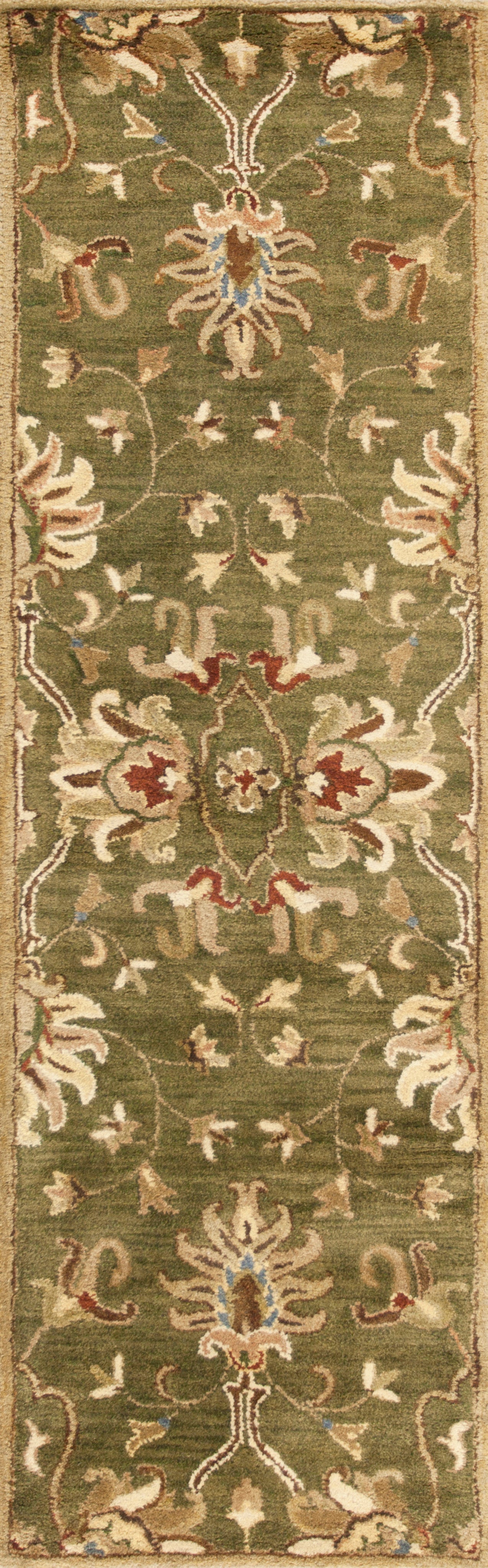 Syriana 6010 Emerald Green Agra Hand Tufted Area Rug - Kas