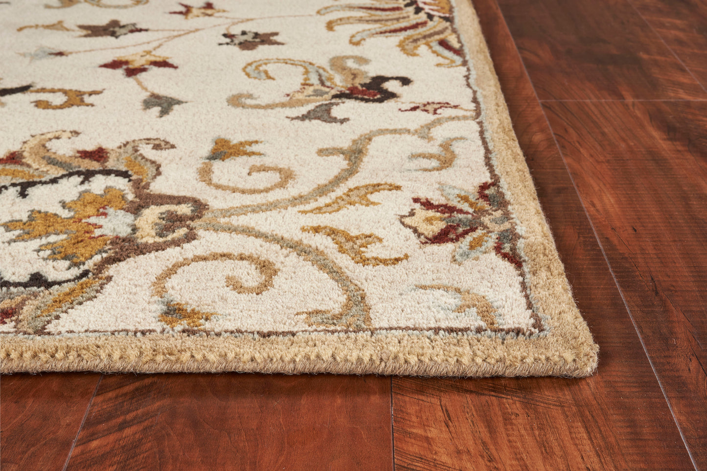 Syriana 6012 Champagne Agra Hand Tufted Area Rug - Kas