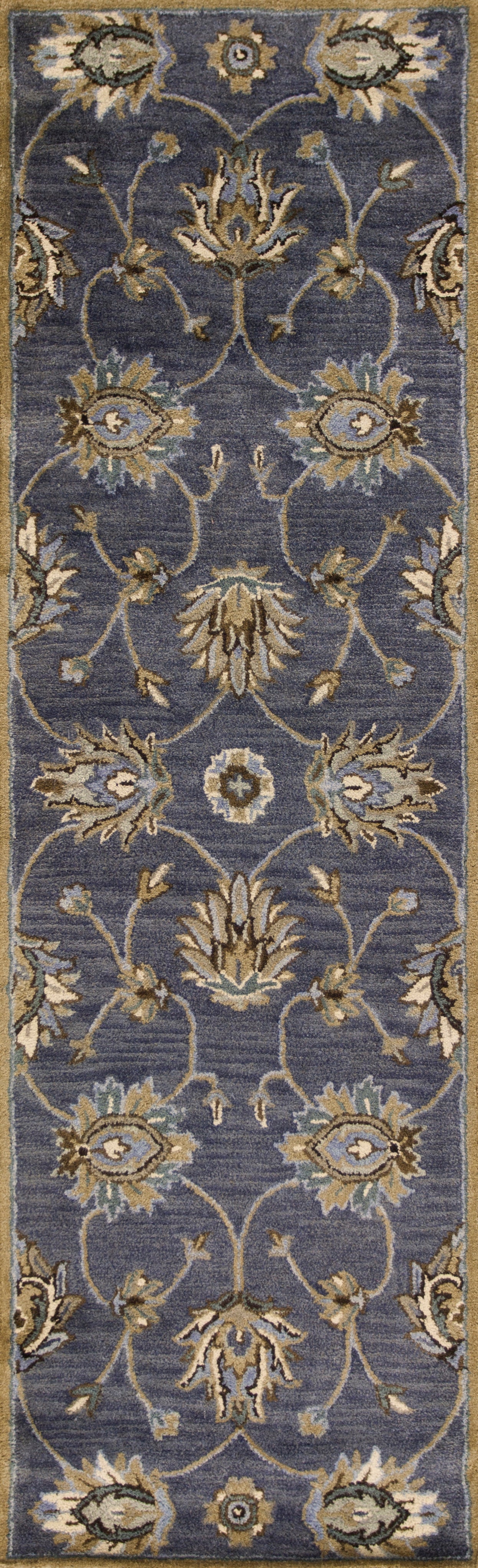 Syriana 6024 Midnight Kashan Hand Tufted Area Rug - Kas