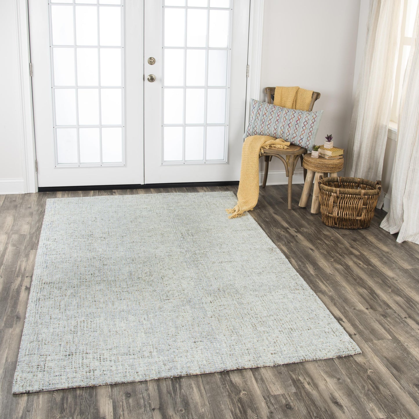 Talbot TAL104 Light Gray Hand Tufted Rug - Rizzy