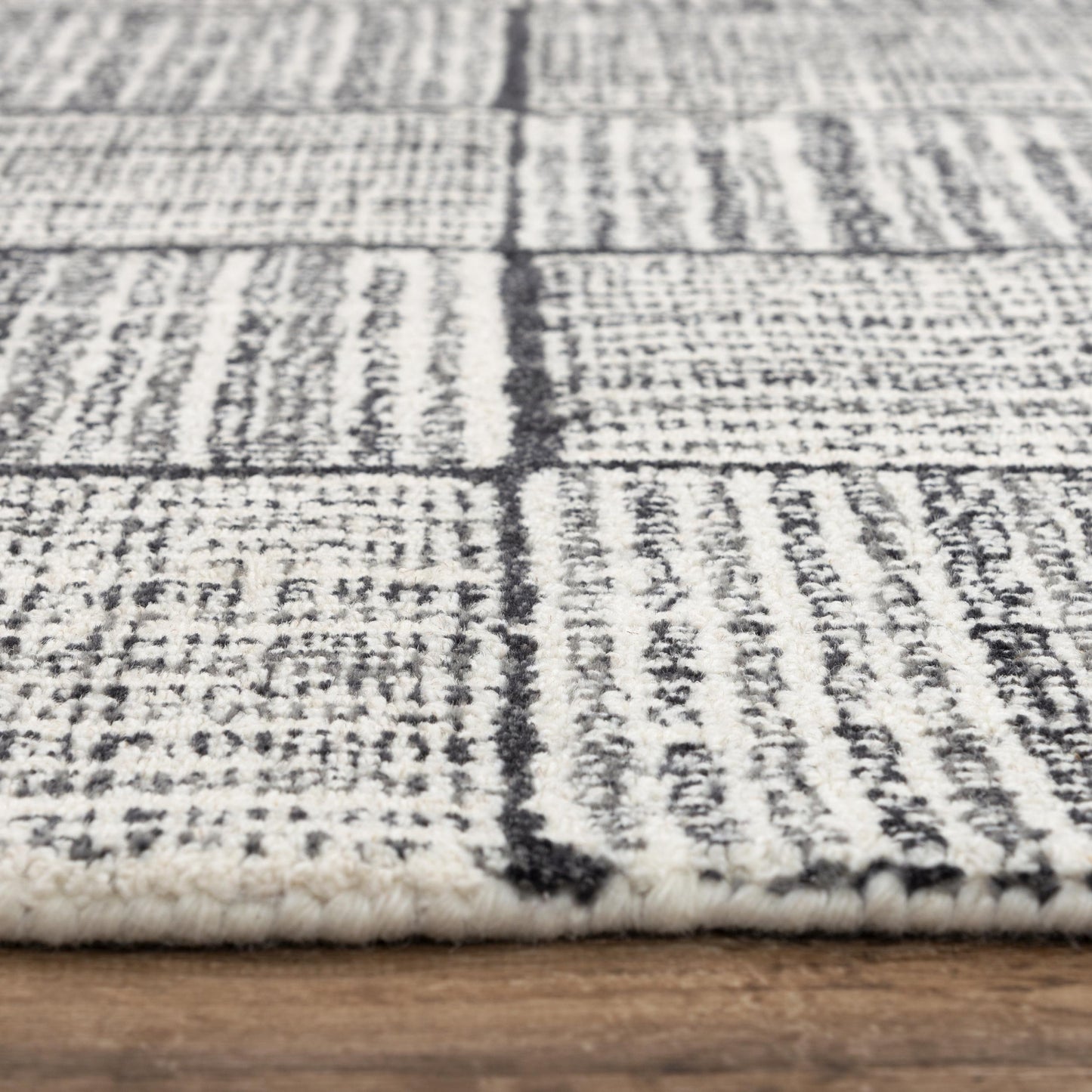 Taylor TAY863 Charcoal Hand Tufted Rug - Rizzy