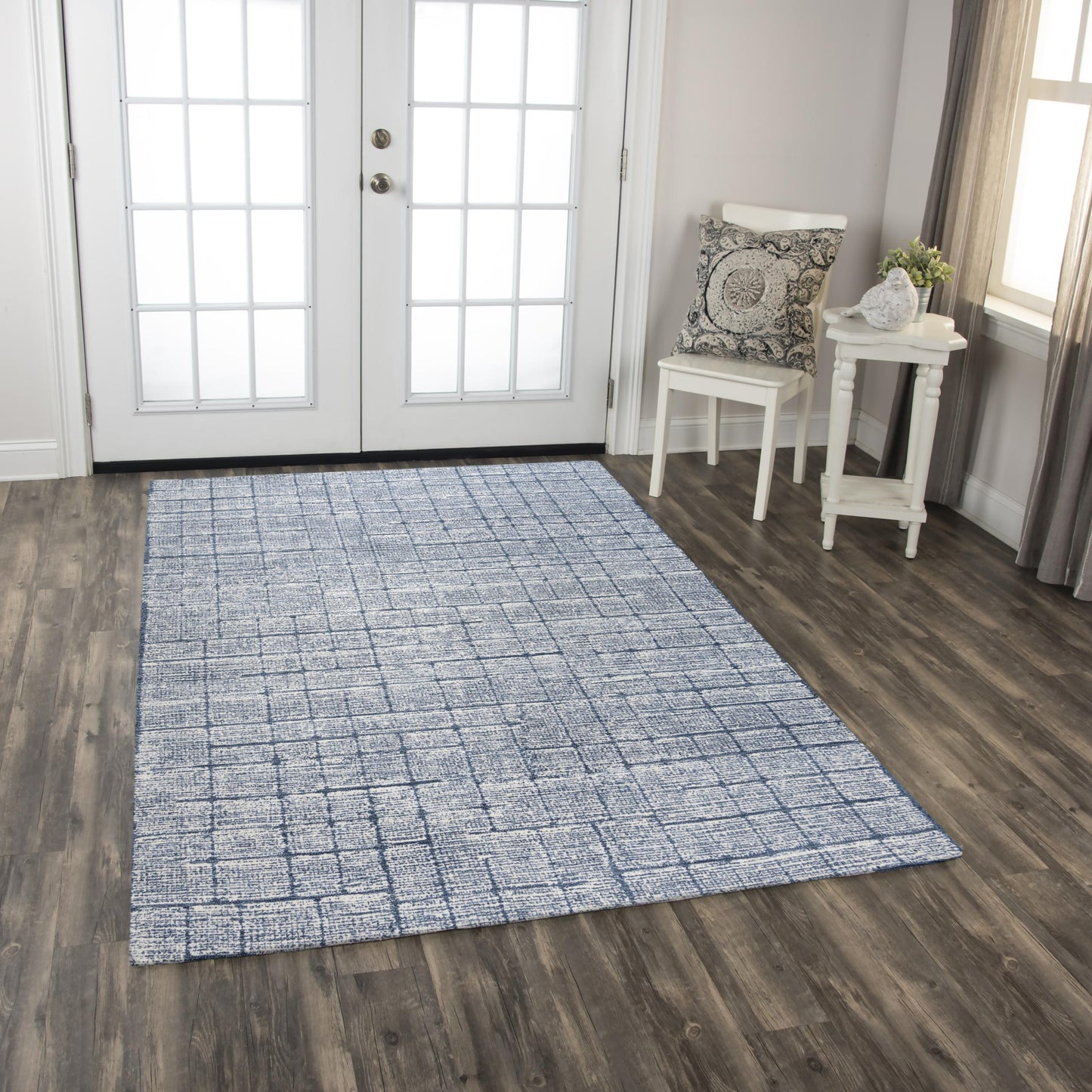 Taylor TAY873 Blue Hand Tufted Rug - Rizzy